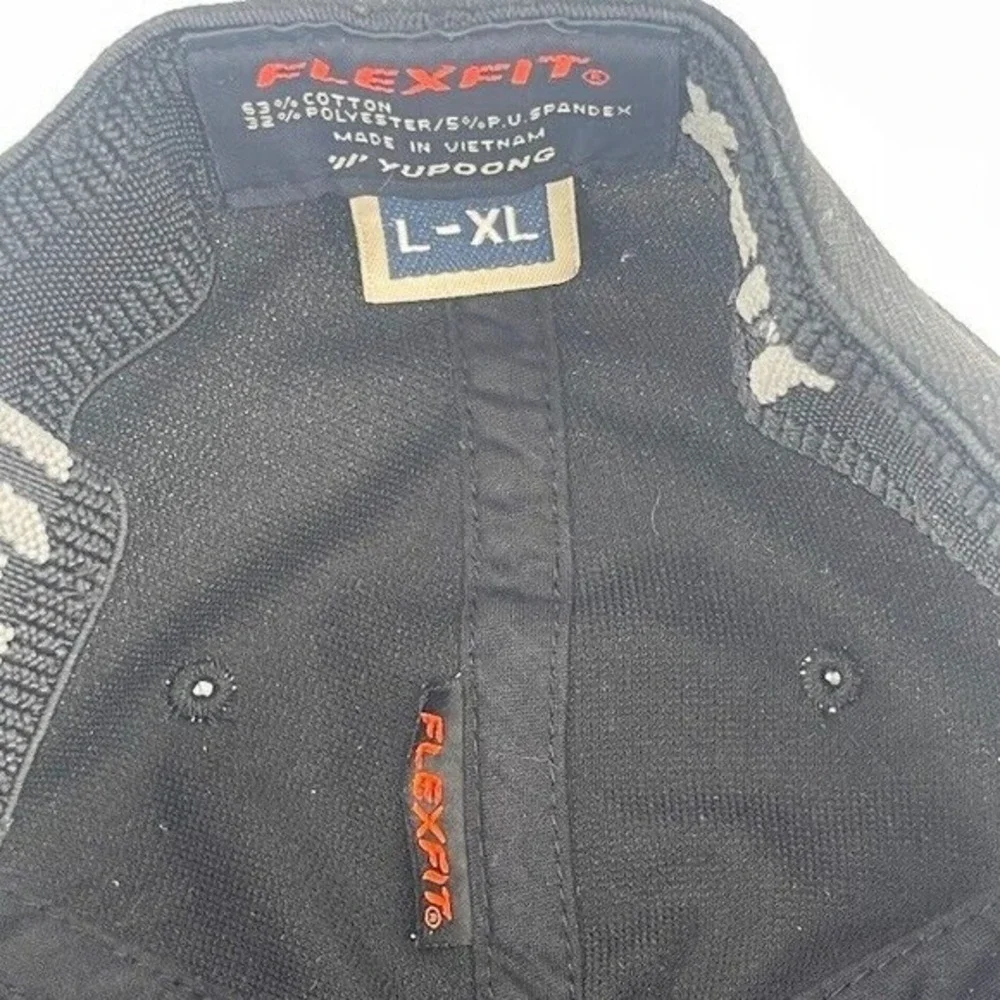 Travis Mathew Flexfit Hat Cap Fitted‎ Golf Casual Black L-XL